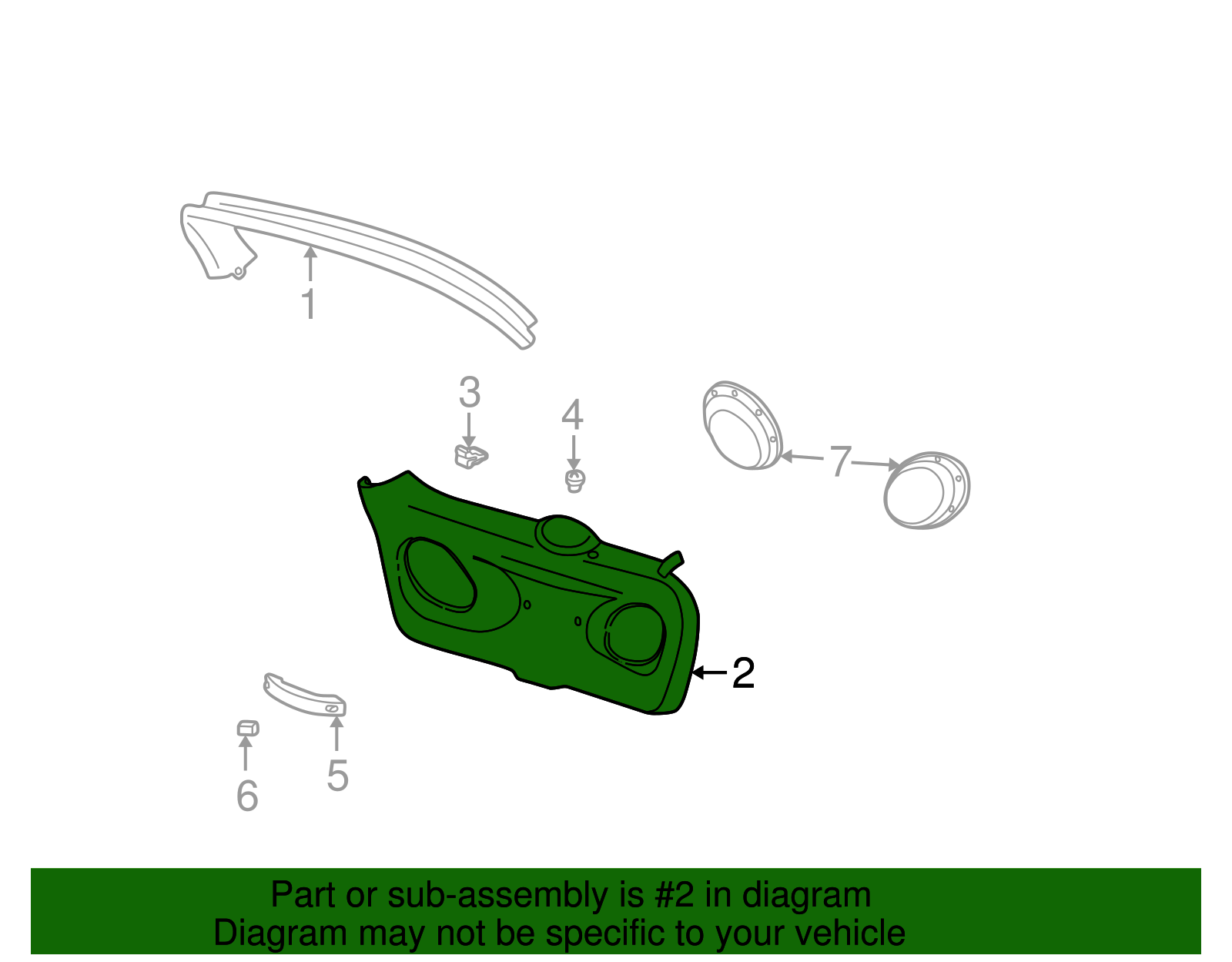 Lower Trim Panel - Ford (YF1Z-7440704-AAA)