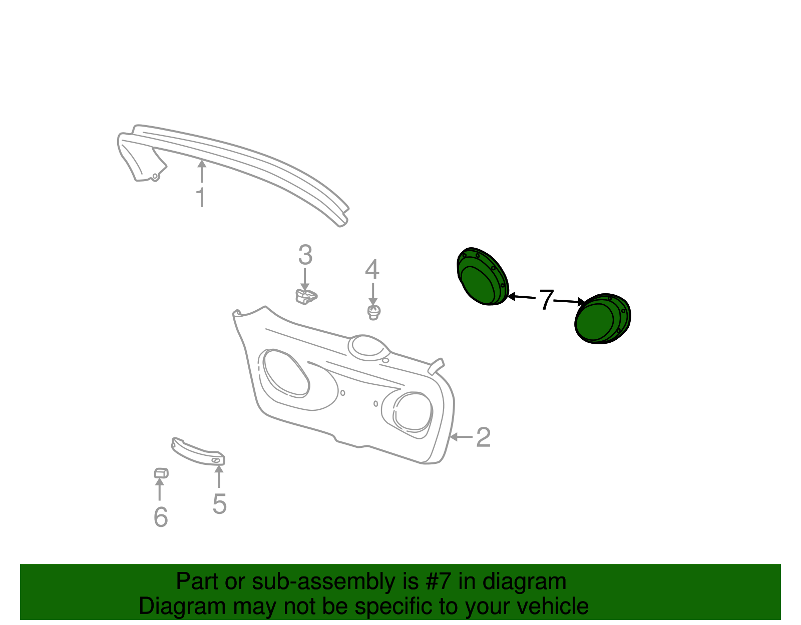 Speaker Grille - Ford (YF1Z-18979-AAA)