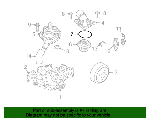 20042011 Ford Ranger Thermostat ORing W702041S300 Blue Springs Ford Parts