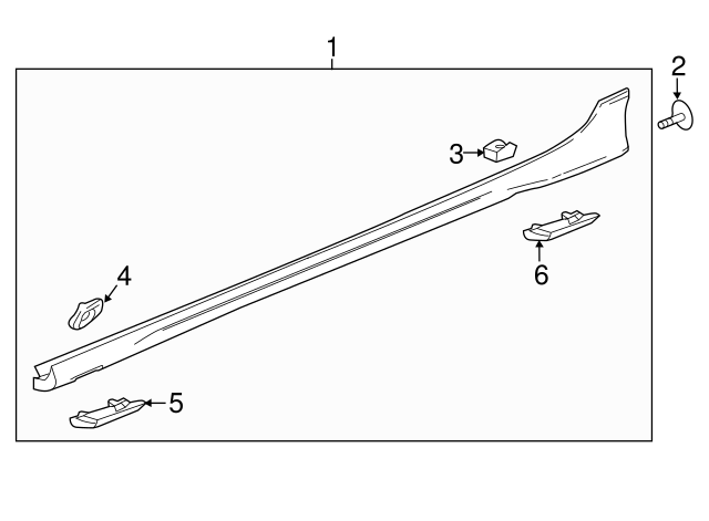 3913605 39134605 - Black Driver Side Rocker Panel Molding 2018-2020 Buick Regal ...