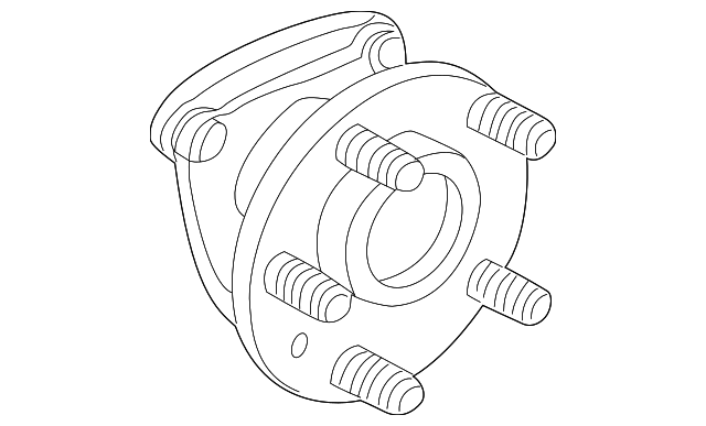 Hub Assembly, Rear Whl (W/ Whl Spd    Sen) - Cadillac (89047669)