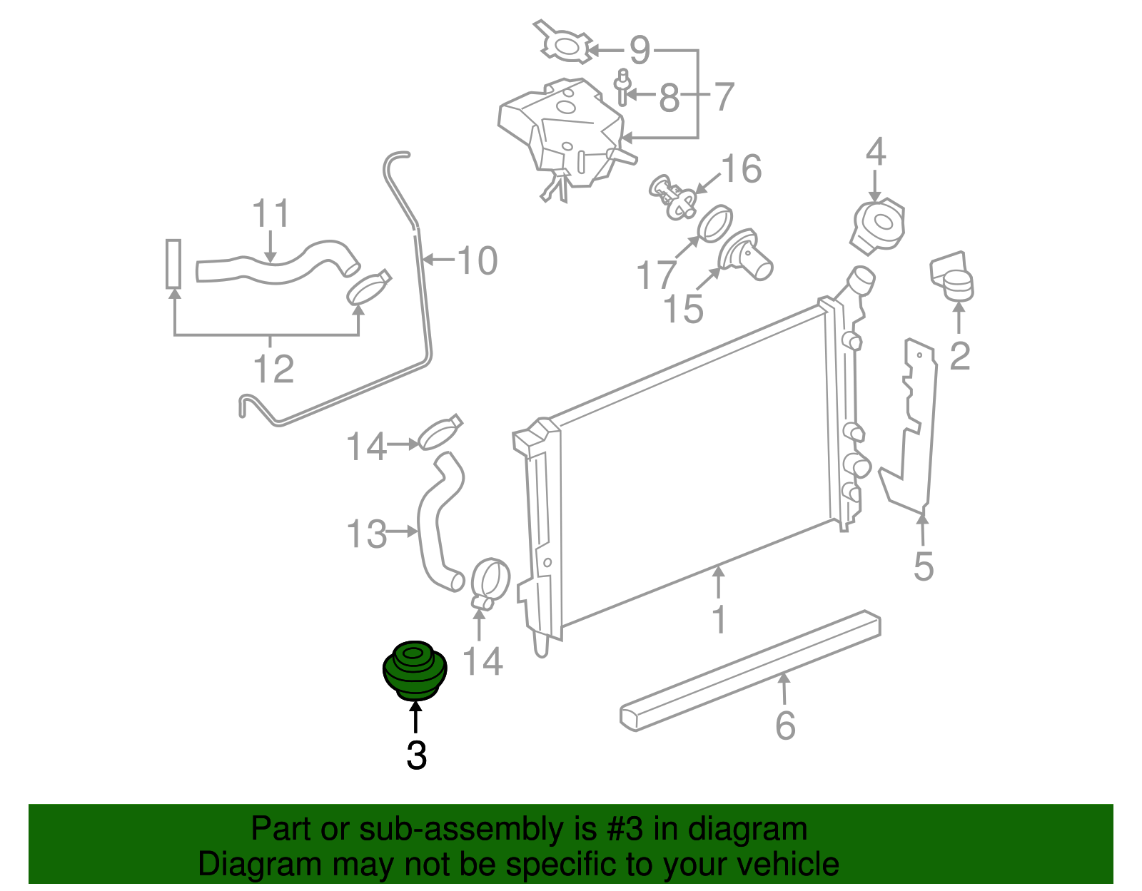 Radiator Mount - GM (10341994)