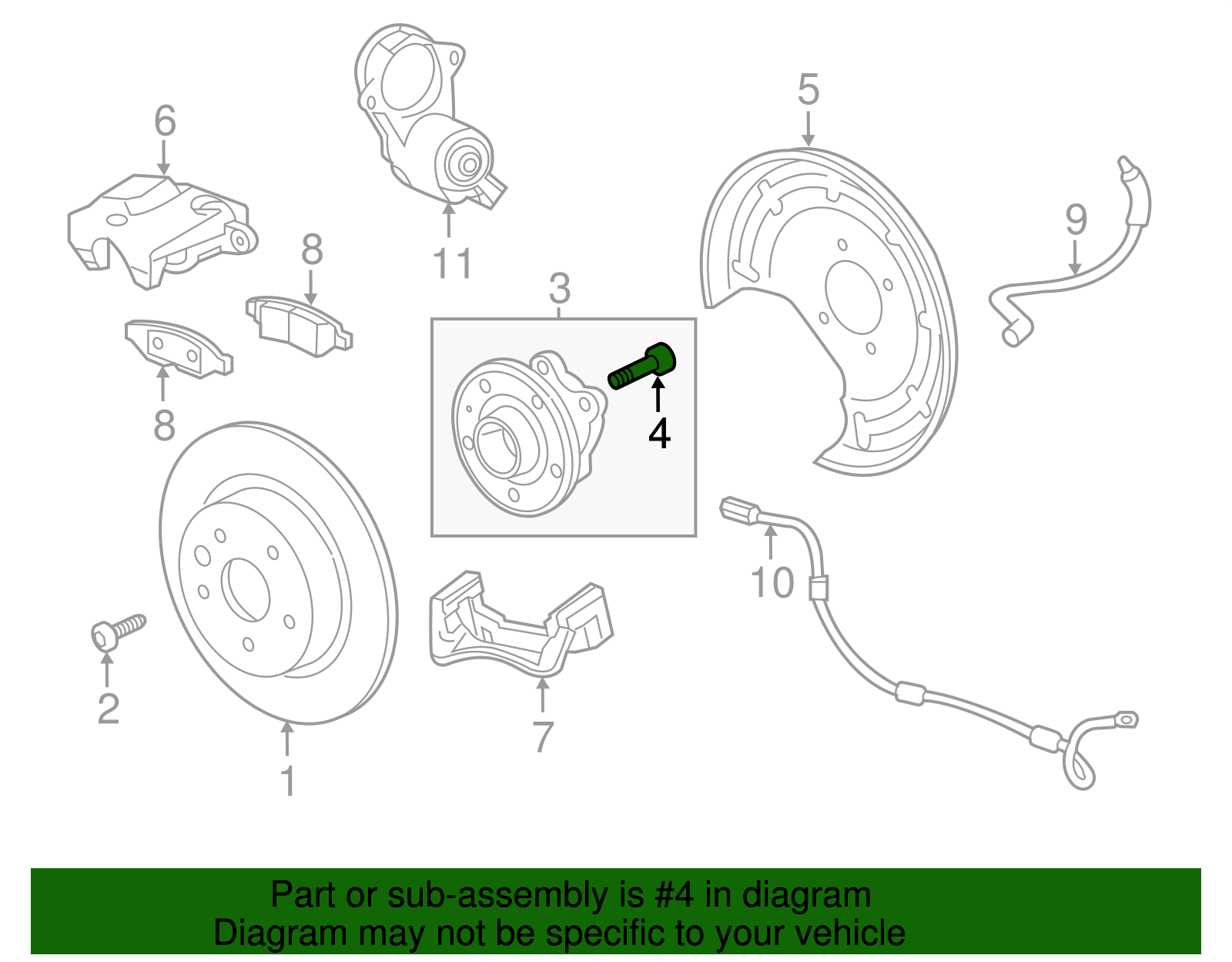 Wheel Bolt - GM (9599476)