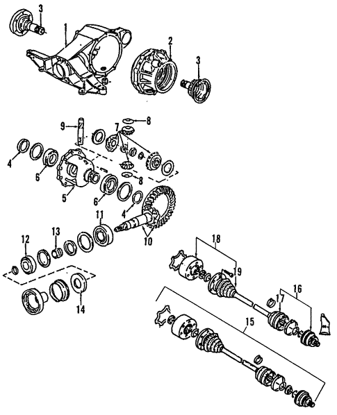 Propeller Shaft for 1992 Audi V8 Quattro #0