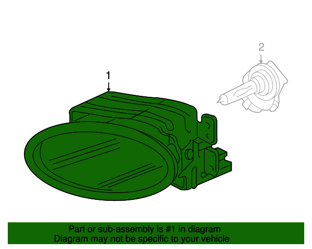 20062008 Acura TSX Fog Light Unit, L 33951SECA01 OEM Parts Online