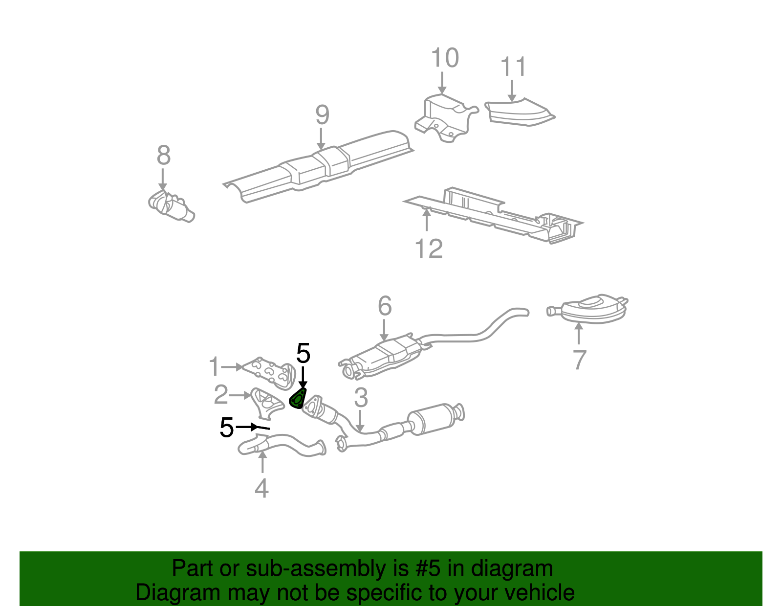 Exhaust Manifold Pipe Gasket - GM (90570544)