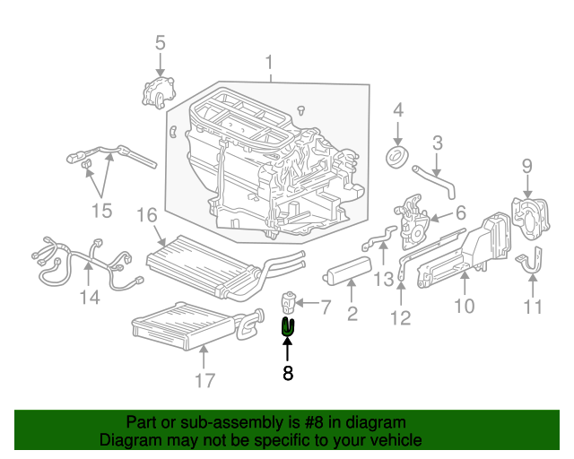 80219S5A003 Seal, Expansion Valve 20012005 Honda Civic Honda