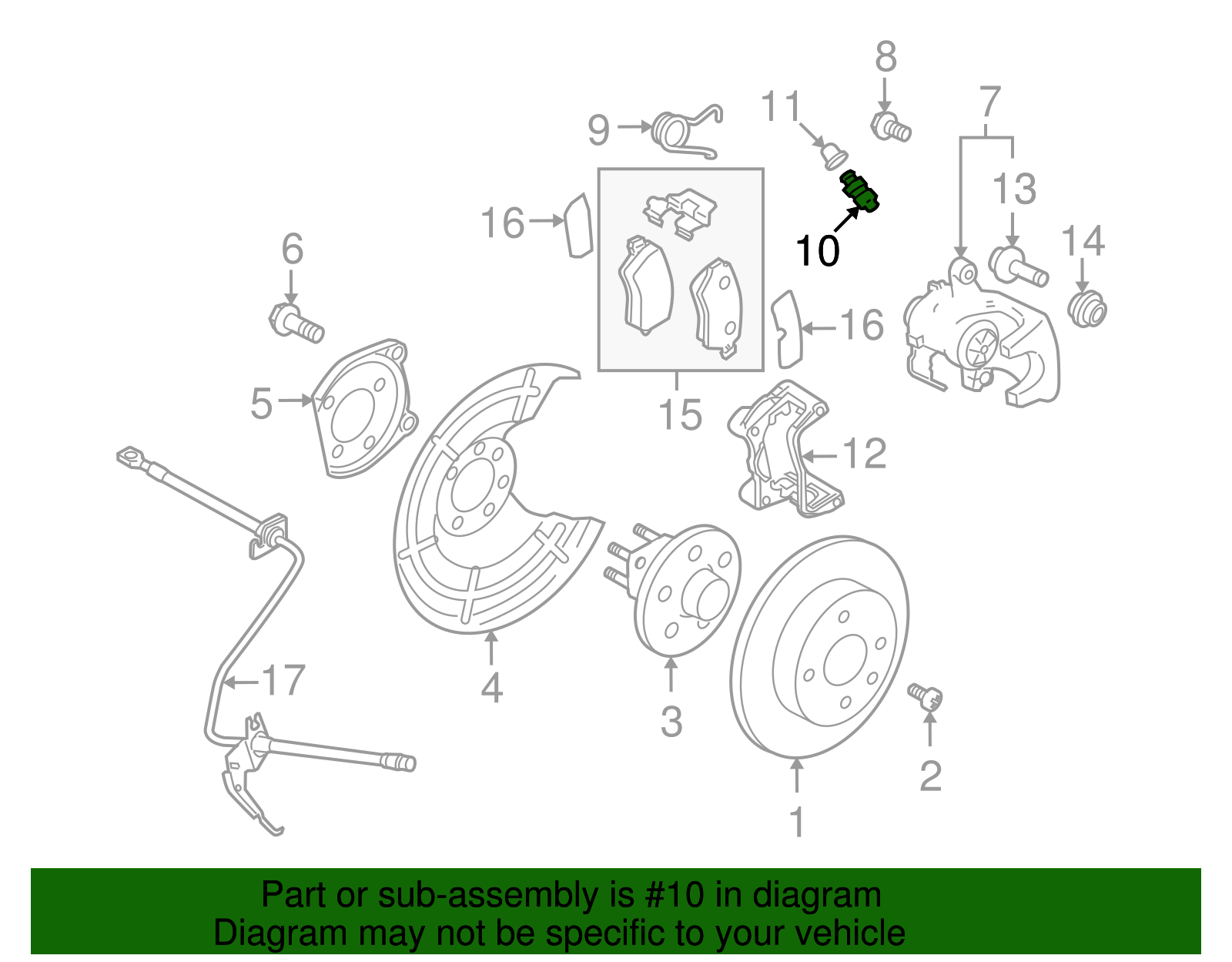 Brake Bleeder Screw - GM (93179161)