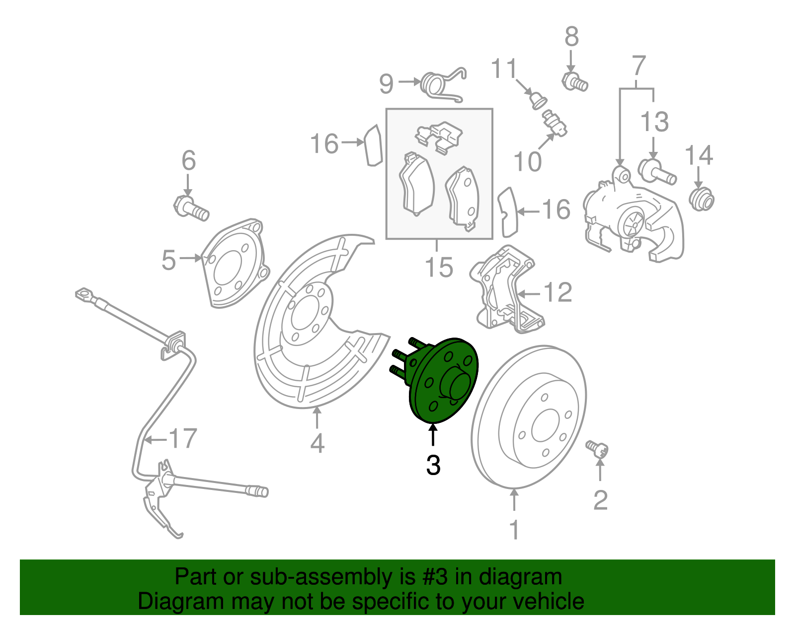 Bearing, Rear Whl - GM (93178626)