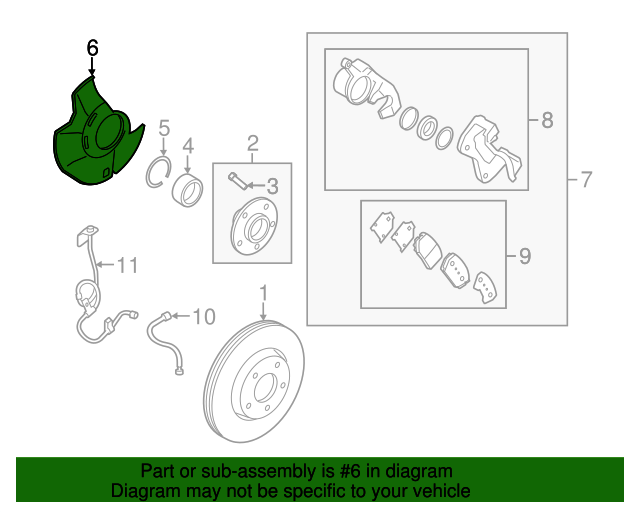 20112015 Hyundai Brake Dust Shield 517552T850 OEM Parts Online