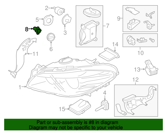 07119905468 Turn Signal / Parking Light Bulb 20072021 BMW