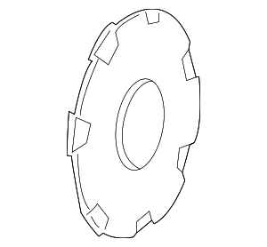 GM 9596626 Wheel Trim CAP Painted 17" Wheels