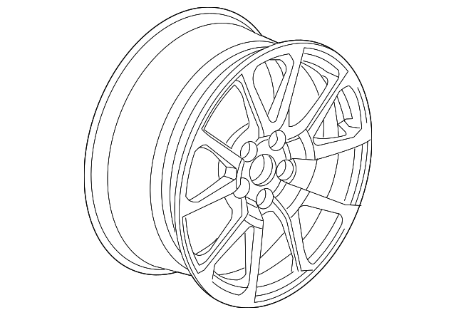 Painted 19x9.5 Rear Wheel - GM (9598611)