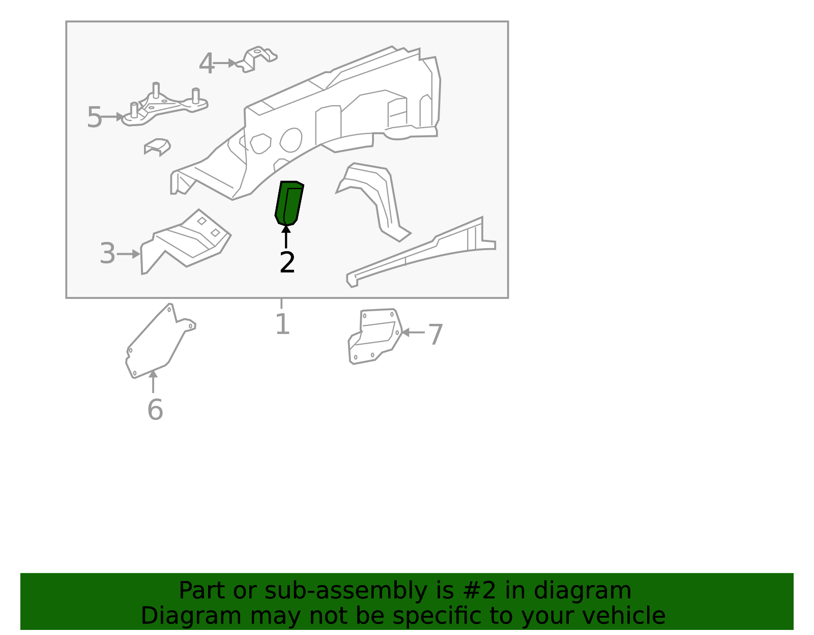 Apron Assembly Bracket - Toyota (53728-0C010)