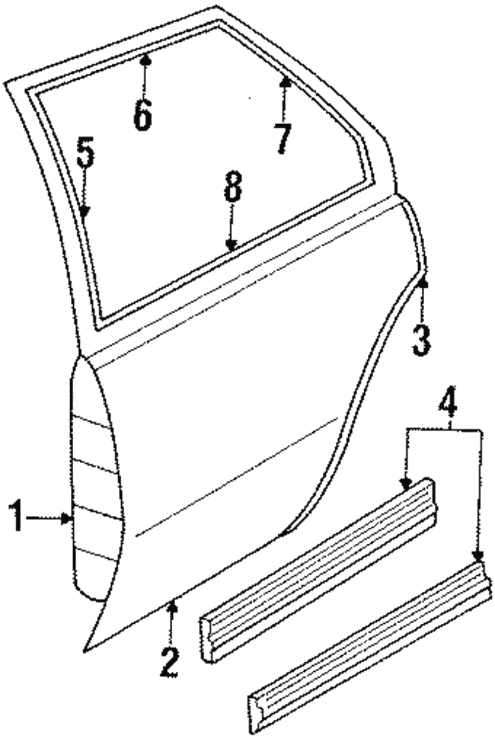 Belt Weather-Strip - GM (20156803)