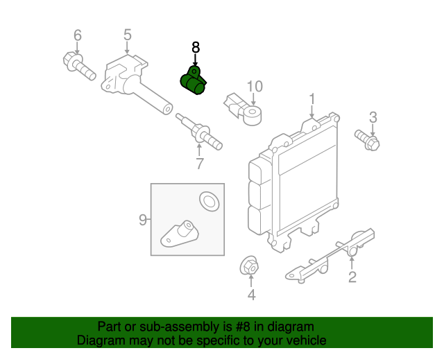 20142021 Subaru Crankshaft Position Sensor 22053AA130 Subaru Parts Store