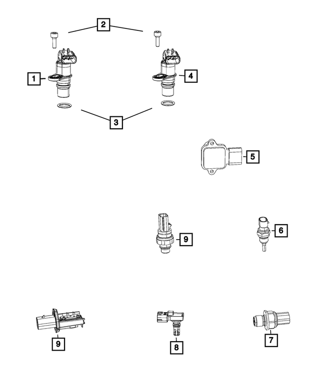 20192021 Ram Fuel Pressure Sensor 68447763AA QuirkParts