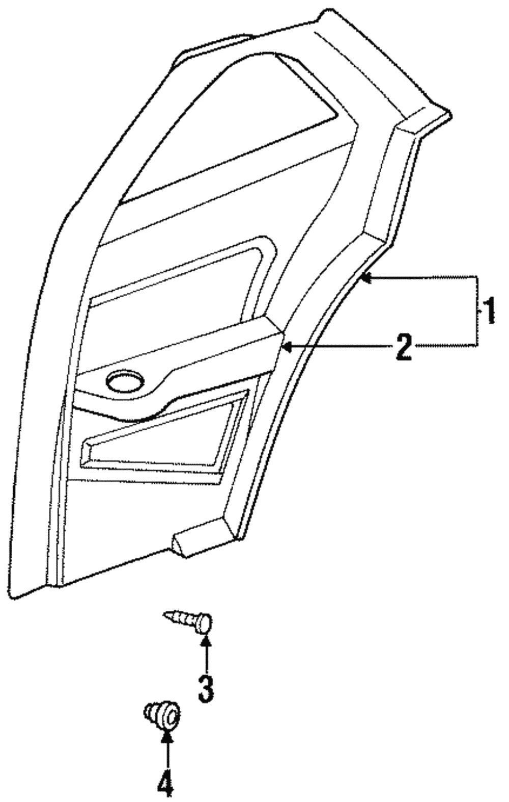 Quarter Trim Panel Upper Retainer - GM (20430421)