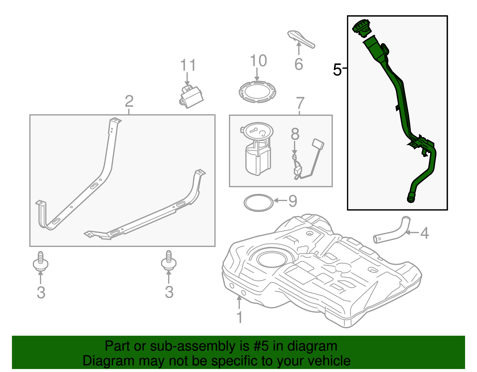 Filler Hose - Ford (GV6Z-9047-A)