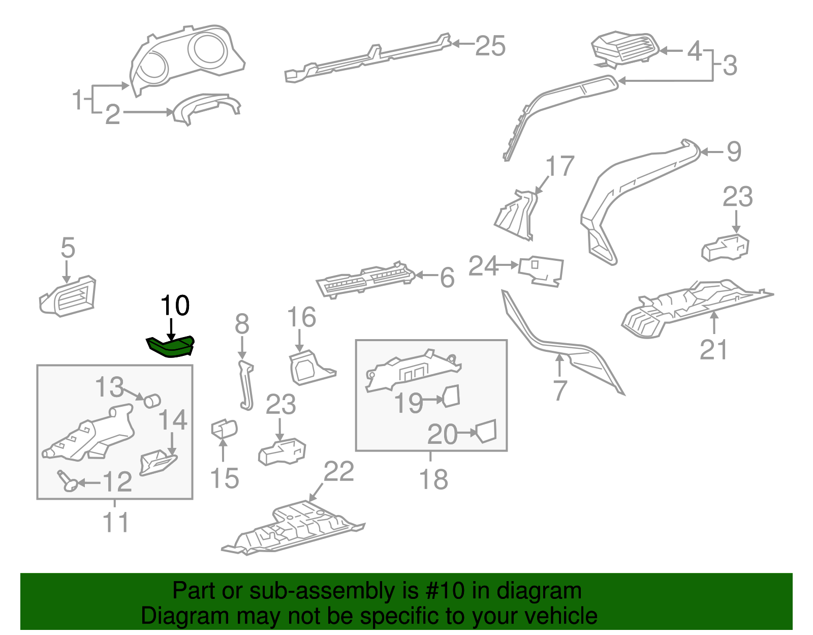 Trim Panel - Toyota (55011-33070-C2)