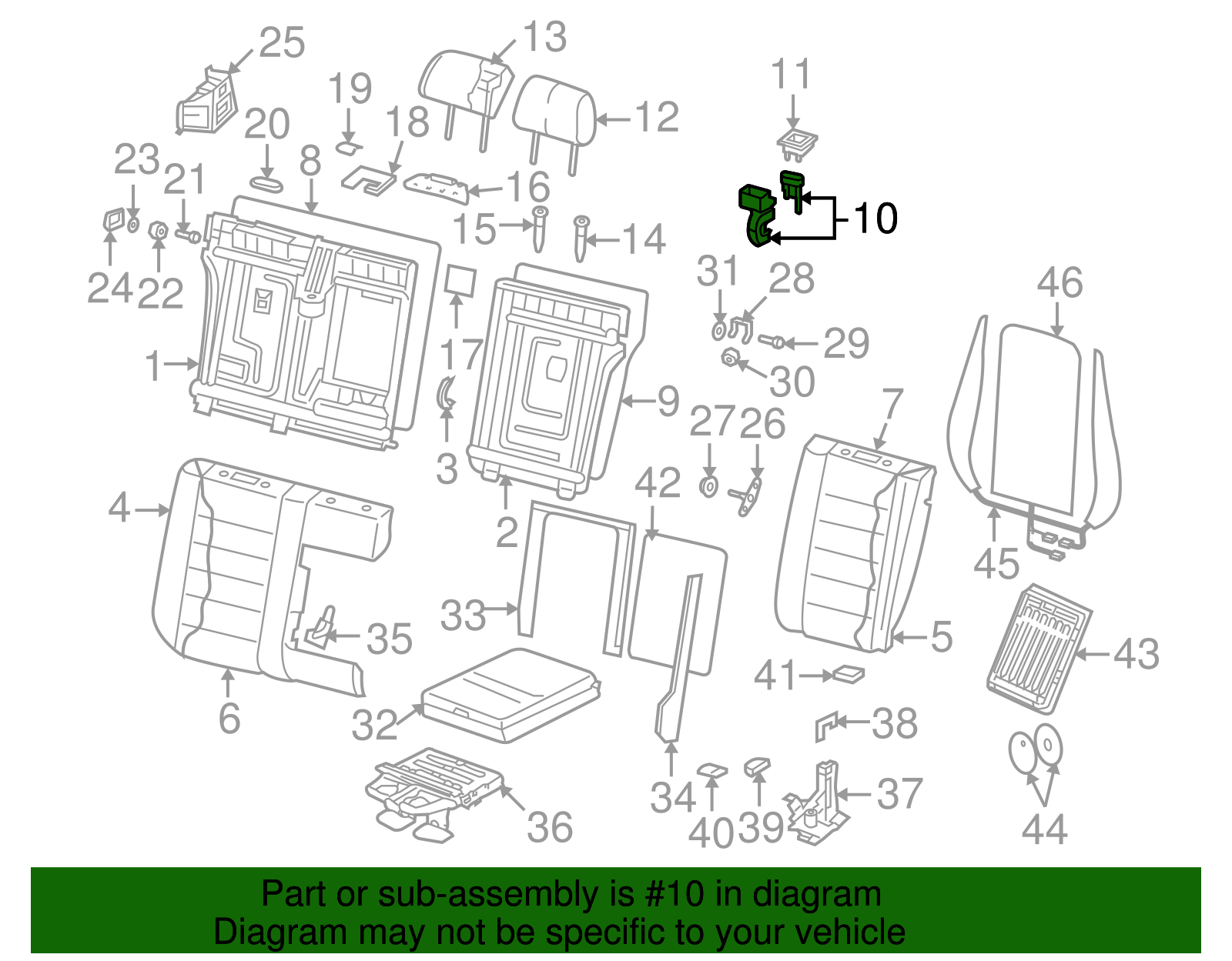 Latch Assembly - Volkswagen (7L6-885-681-F-7D6)