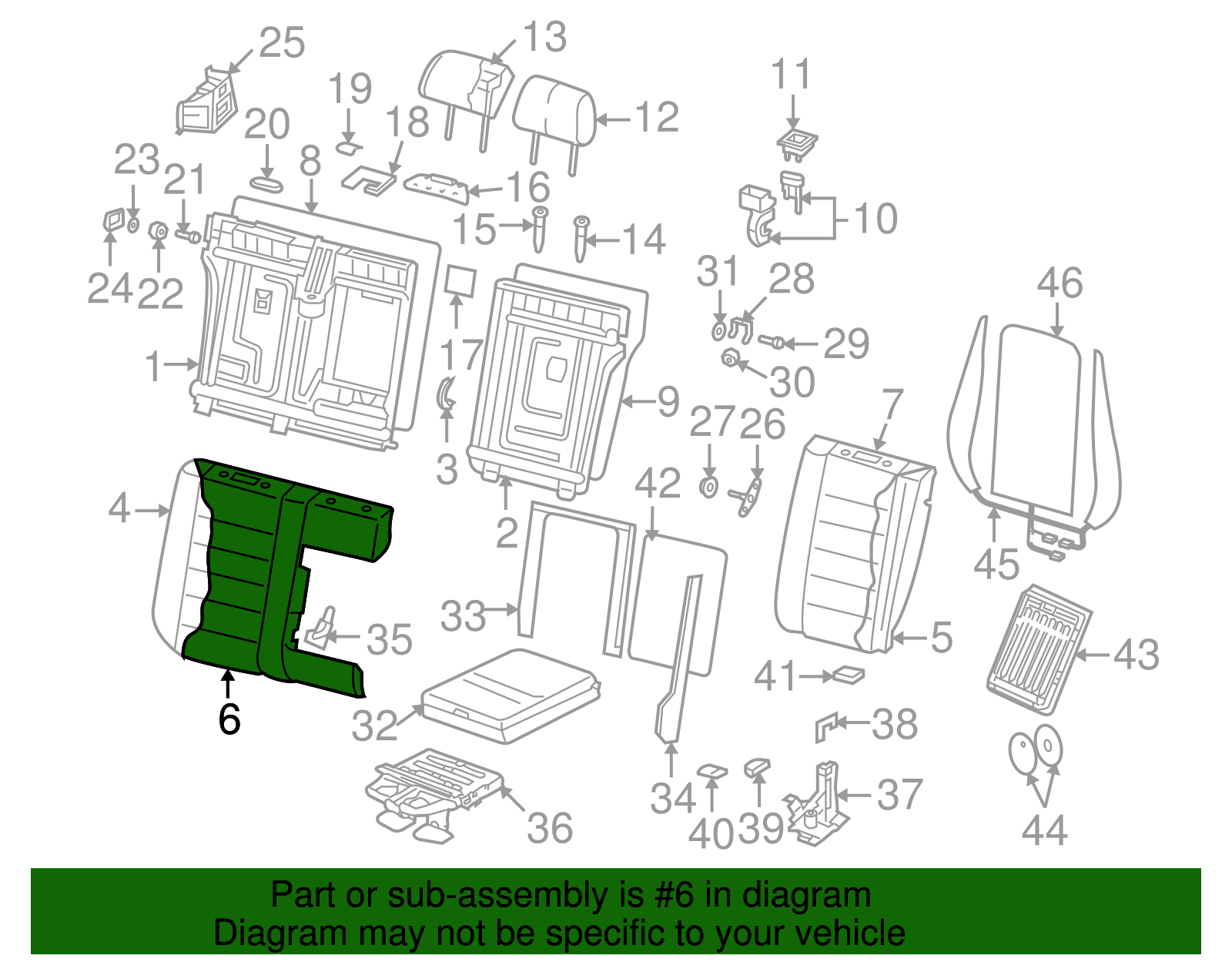 Seat Back Cover - Volkswagen (7L6-885-806-DB-7B4)