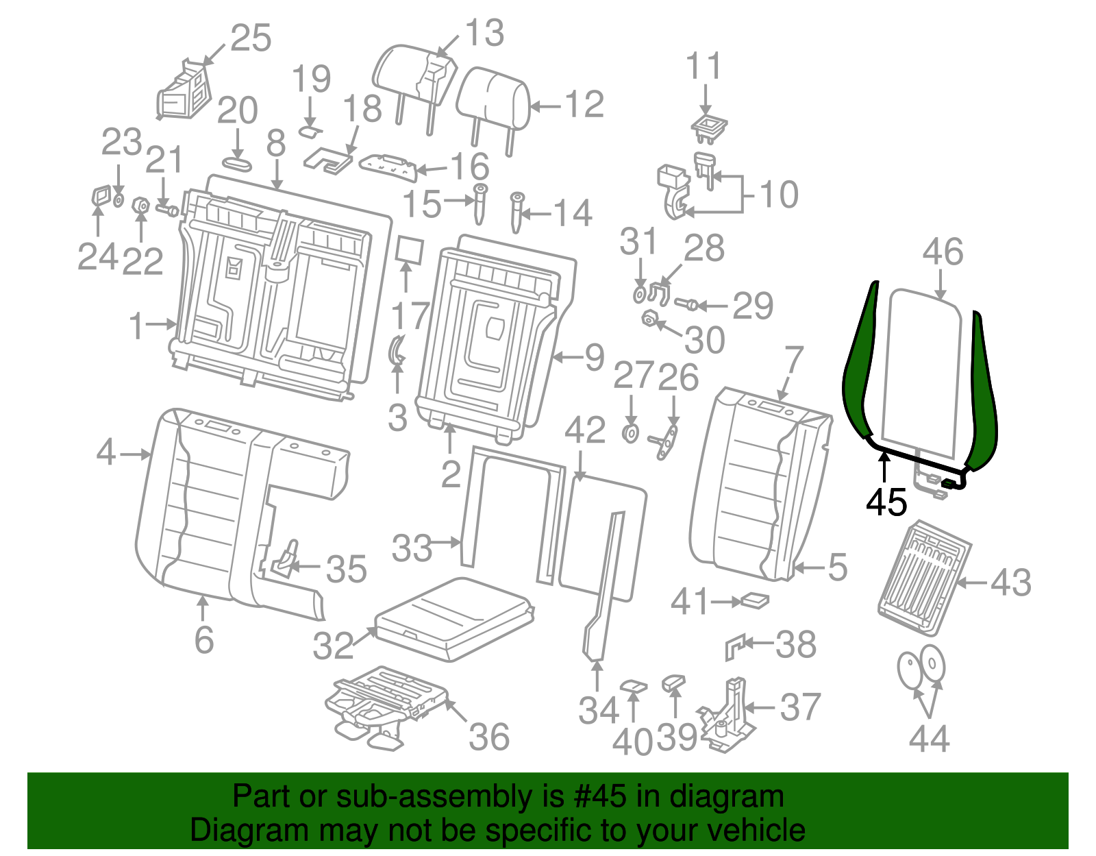 Seat Back Heater - Volkswagen (7L6-963-552-B)