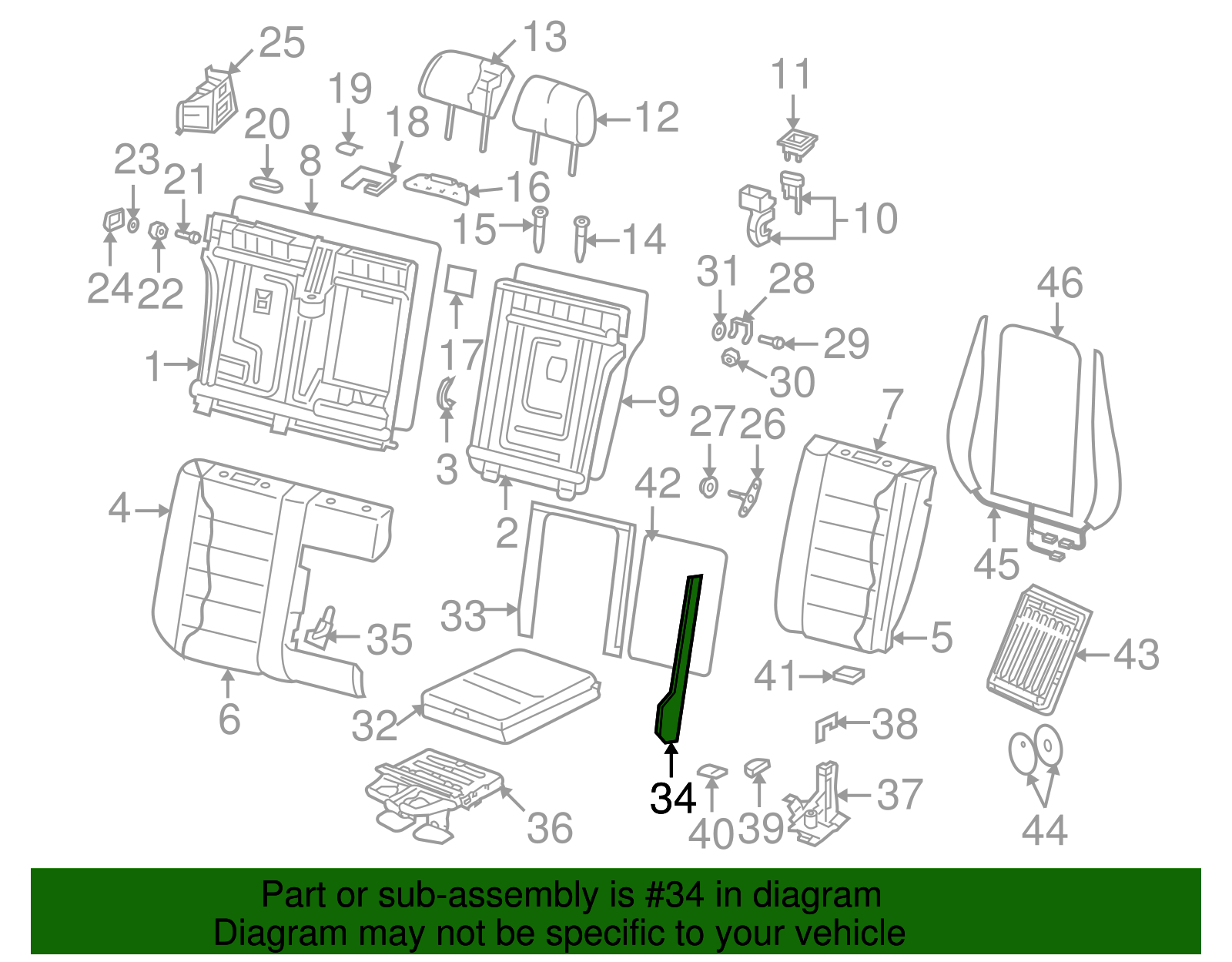 Armrest Bezel - Volkswagen (7L6-885-933-5J6)