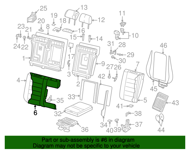 Seat Back Cover 7L6-885-806-S-NVH