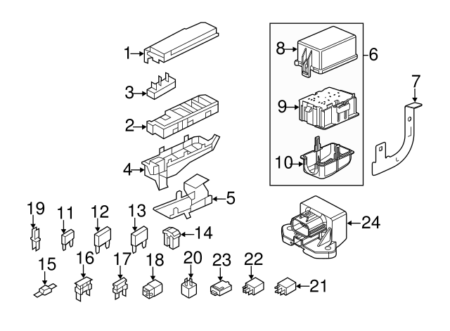 Genuine Ford Circuit Breaker 7T4Z-14526-E