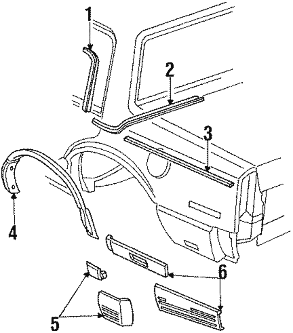 Molding Kit, Rear Whl Opg - GM (12391571)