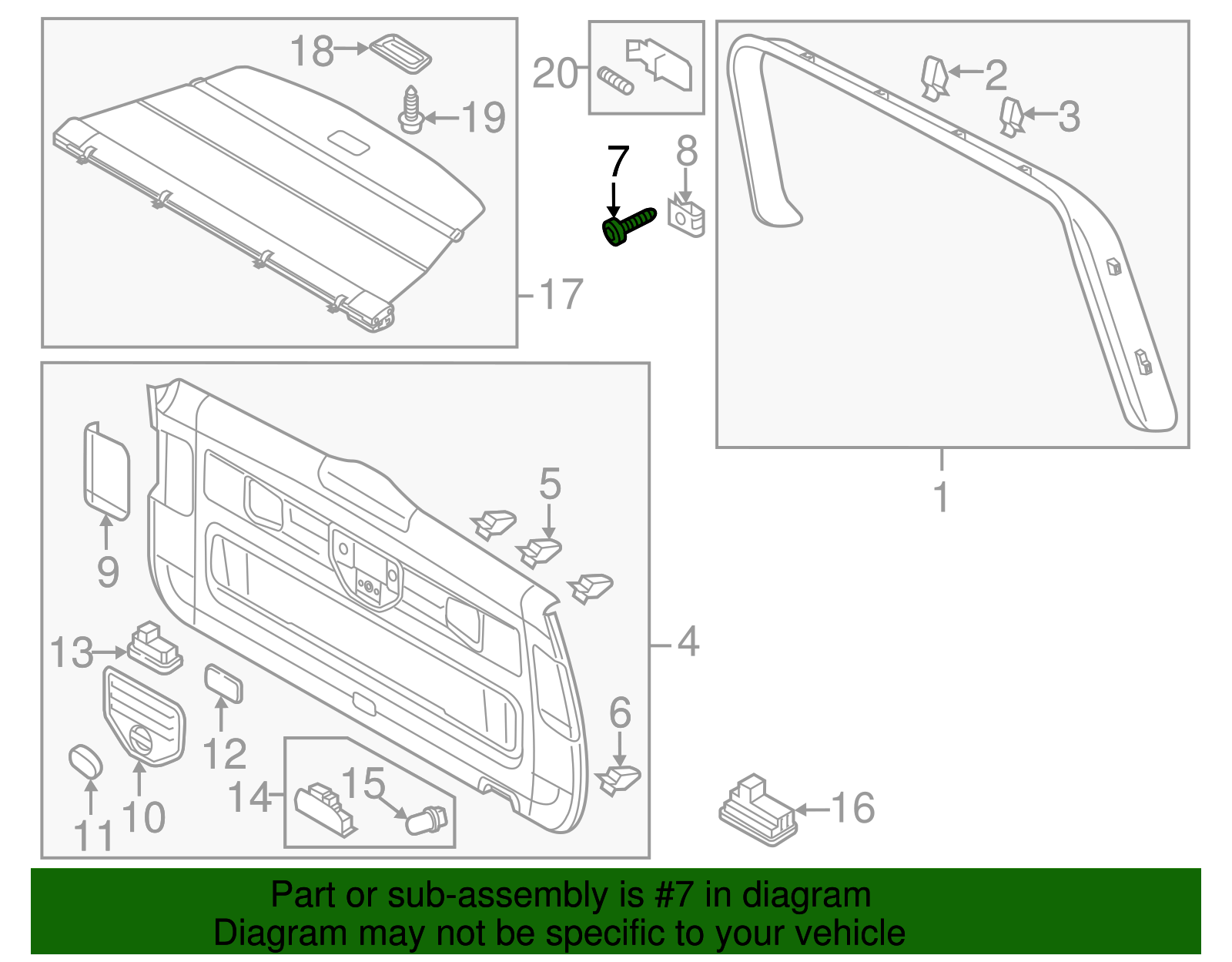 Lower Trim Panel Screw - Volkswagen (N-909-868-03)