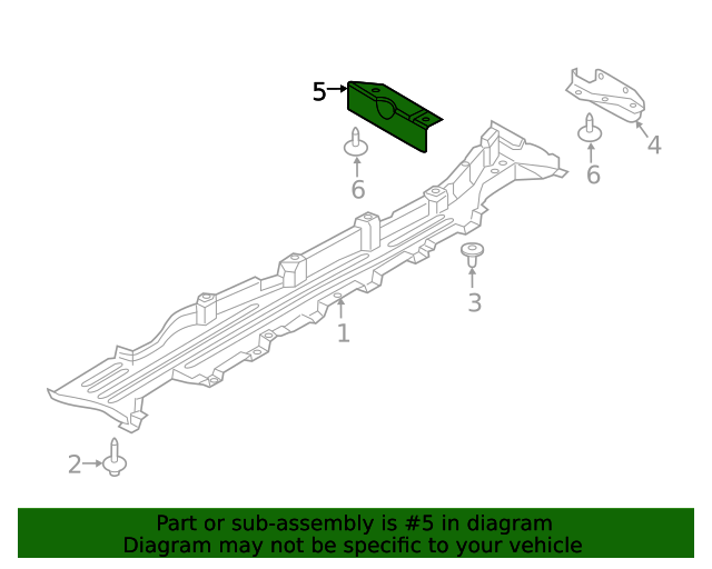 Genuine OEM Air Deflector Part LR077616 Fits 20162023 Land Rover Up