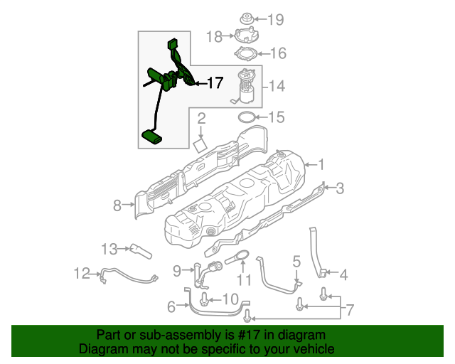 thumbnail image 2 of OEM Ford CK4Z-9B210-A Auxiliary Fuel Port Nozzle Kit With Clamp For Transit 2015-2023 2 of 5