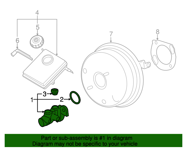 Genuine BMW 34336871455 Master Cylinder FREE Shipping on Most