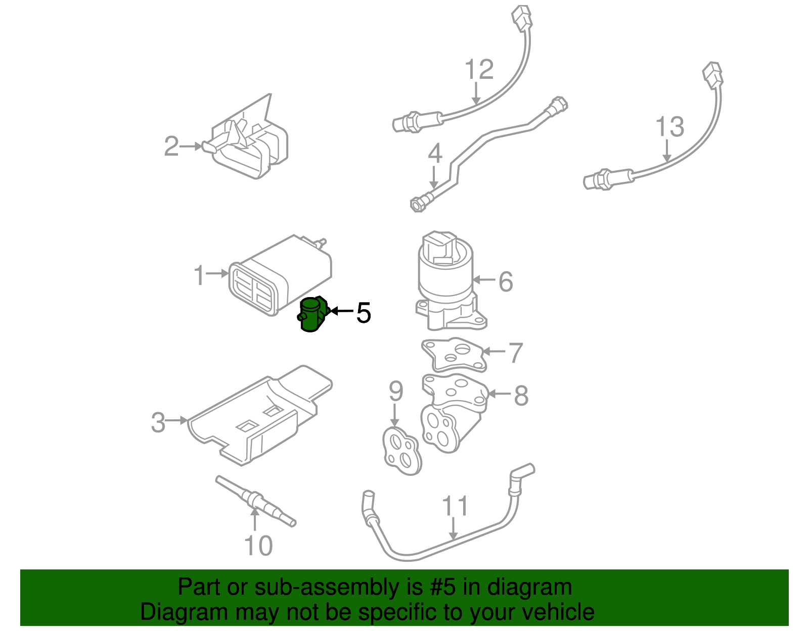 Vapor Canister Purge Valve - GM (96553403)