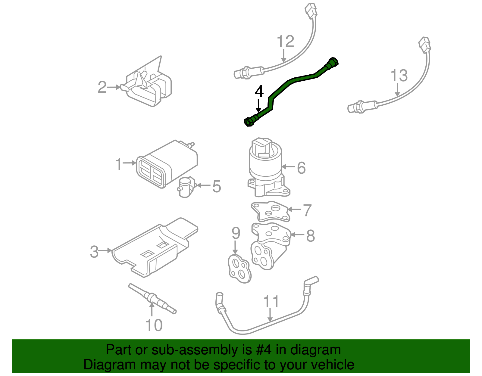 Vapor Canister Hose - GM (96865769)