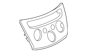 GM Genuine Parts 84286787 Piano Black Radio Trim Plate – Instrument Panel Bezel For GM Vehicles