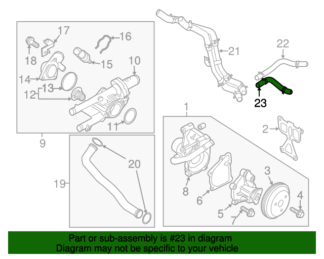 20172020 Kia Sportage HVAC Heater Hose 97311D9800 OEM Parts Online