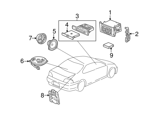 Genuine Tray Assembly, CD *NH286L* (Chamois Gray No 3) for 1999 Genuine Tray Assembly, CD *NH286L* (Chamois Gray No 3) for 1999