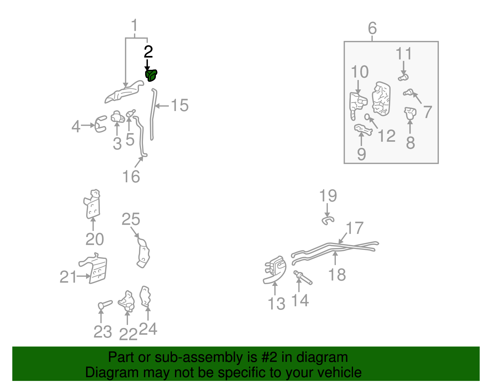Handle Retainer - GM (12376705)