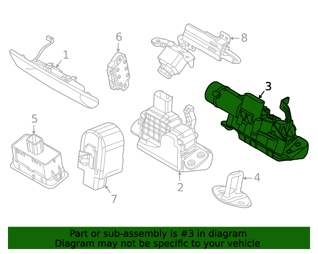 81800-R0100 - Latch Assembly 2022-2024 Kia Carnival | Kia.Parts Store