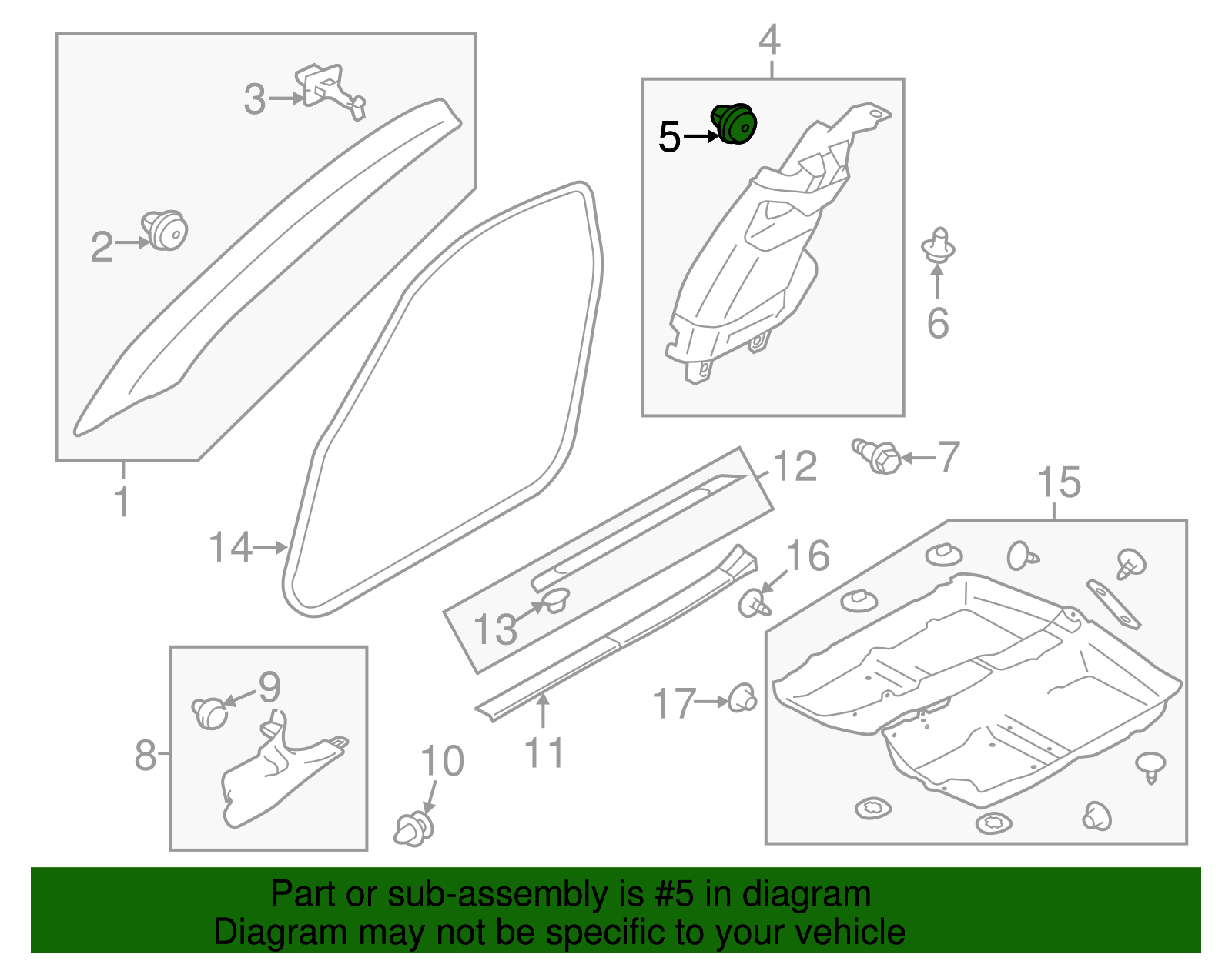 Upper Center Pillar Trim Retainer - Scion (SU003-02977)