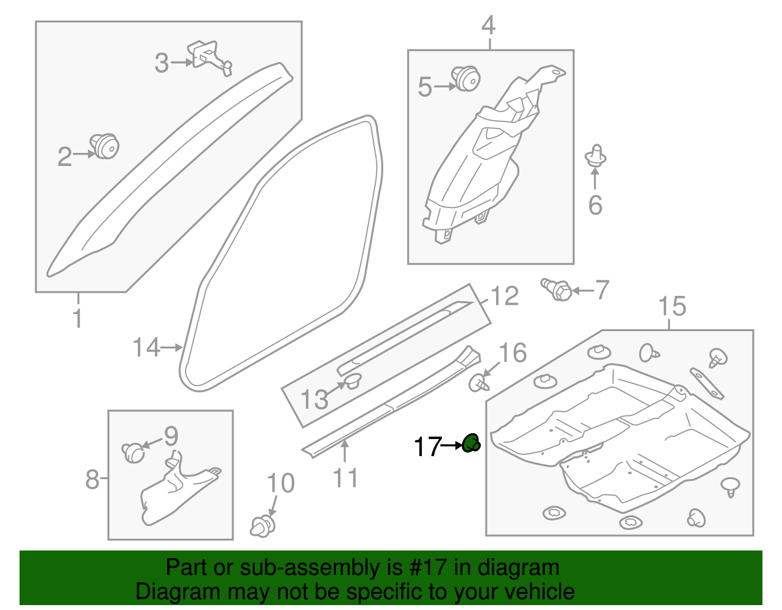 Carpet Retainer - Scion (SU003-03328)