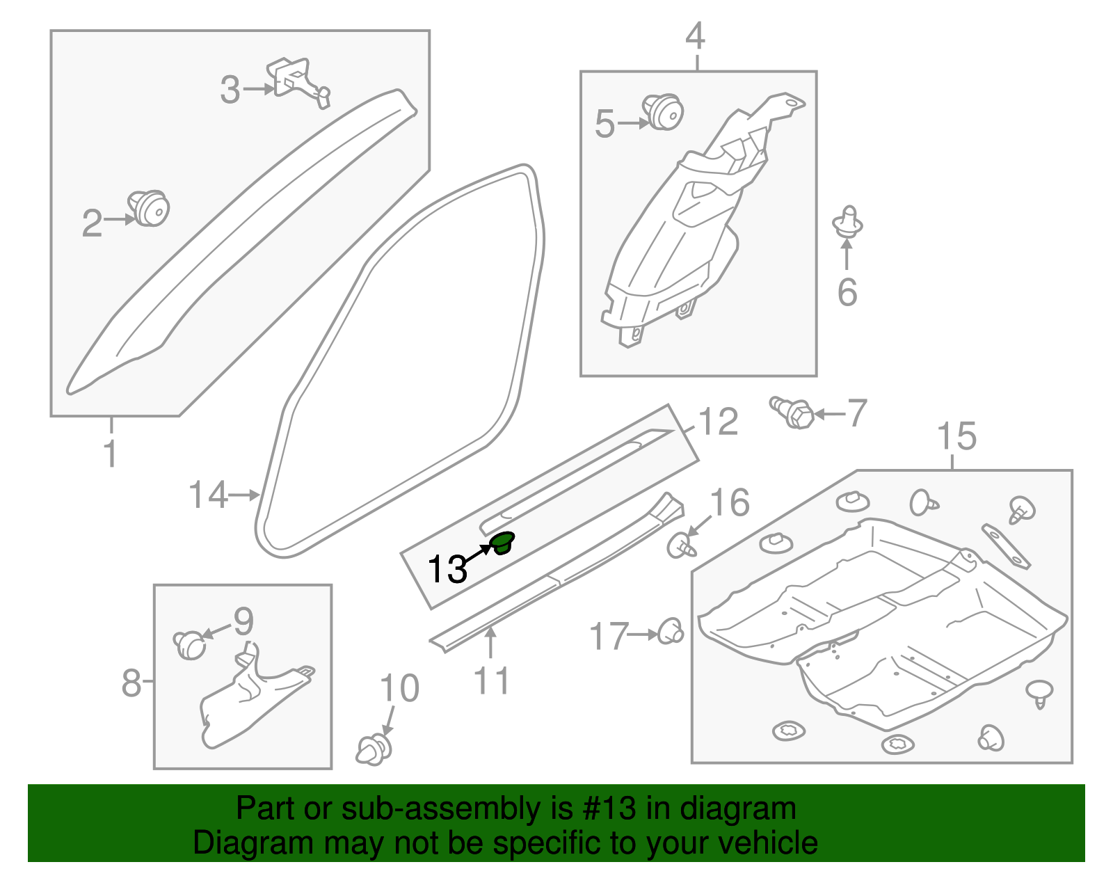 Sill Trim Clip - Scion (SU003-02983)