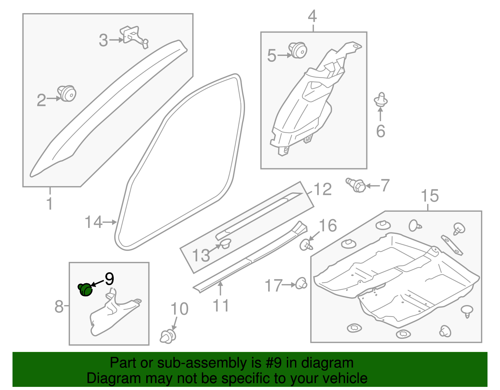 Cowl Trim Clip - Scion (SU003-02968)