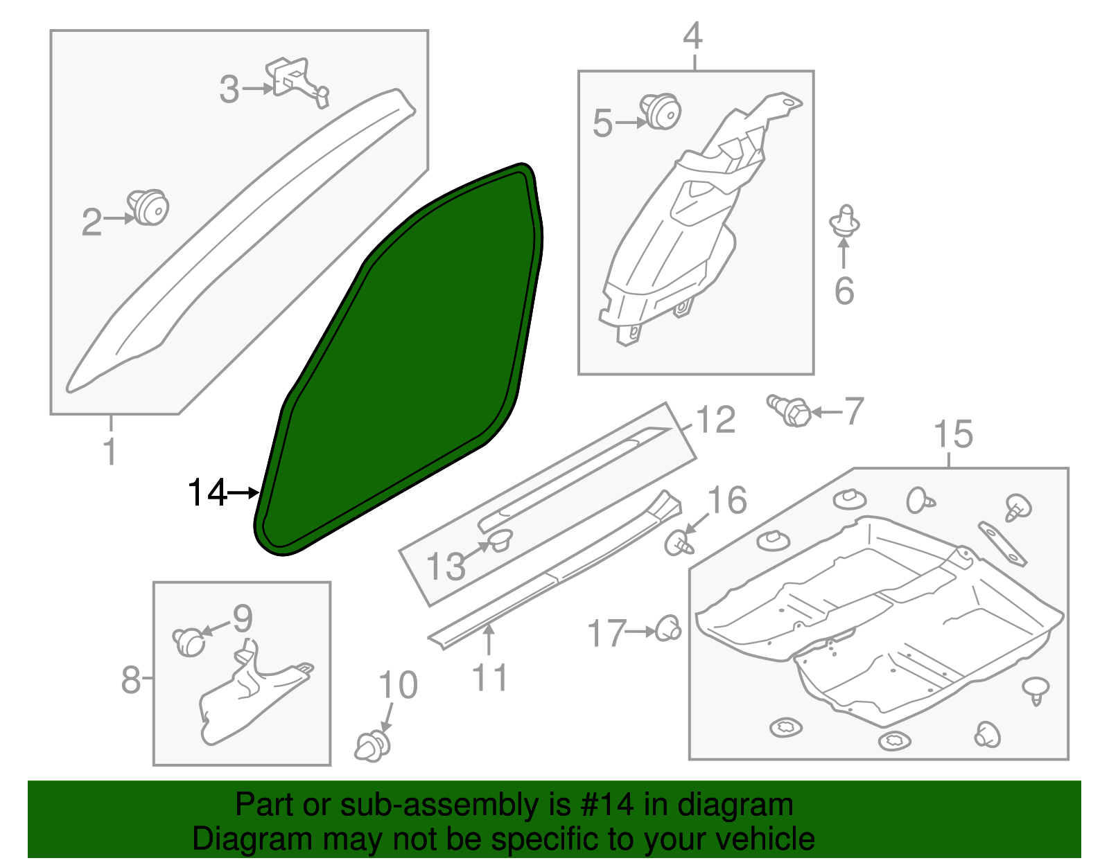 Body Weather-Strip - Scion (SU003-01637)