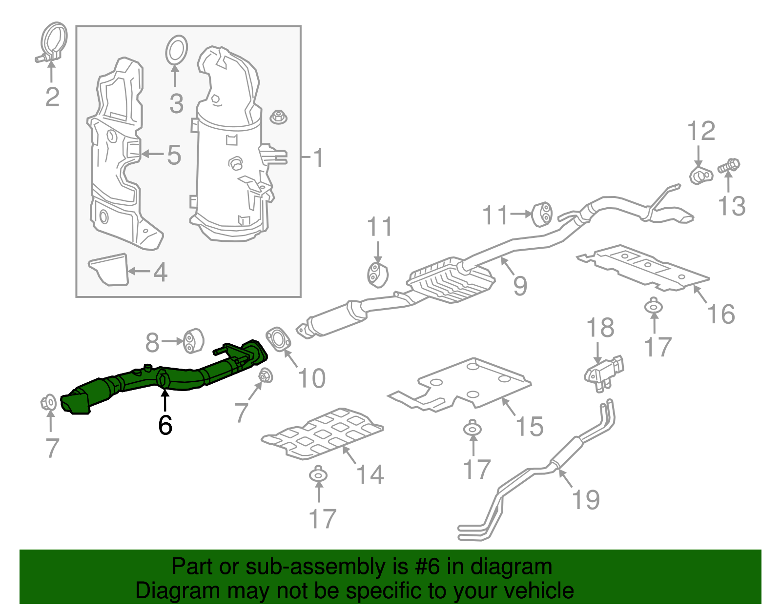 Exhaust Front Pipe - GM (84402044)