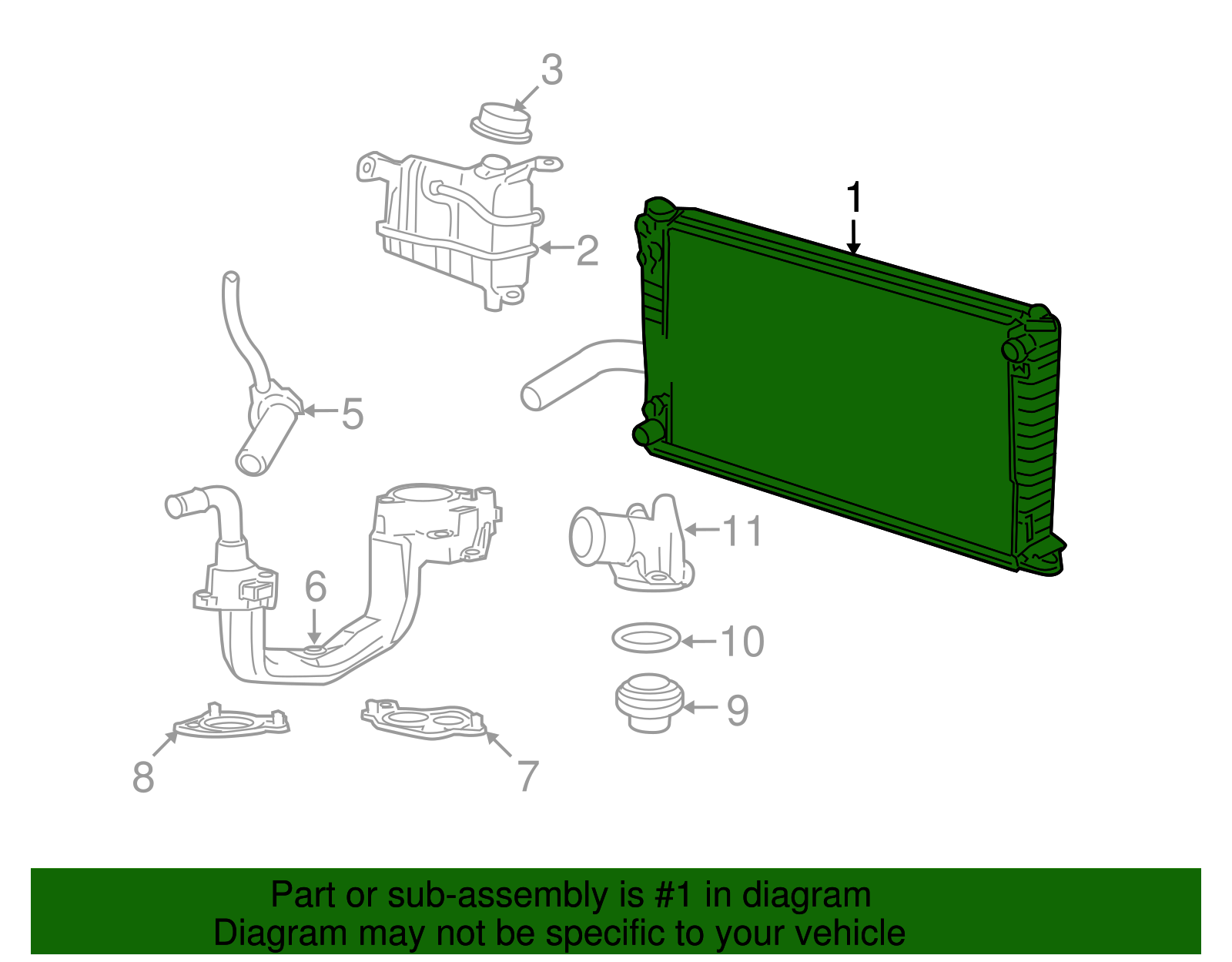 Radiator Assembly - Ford (H2MZ-8005-AD)