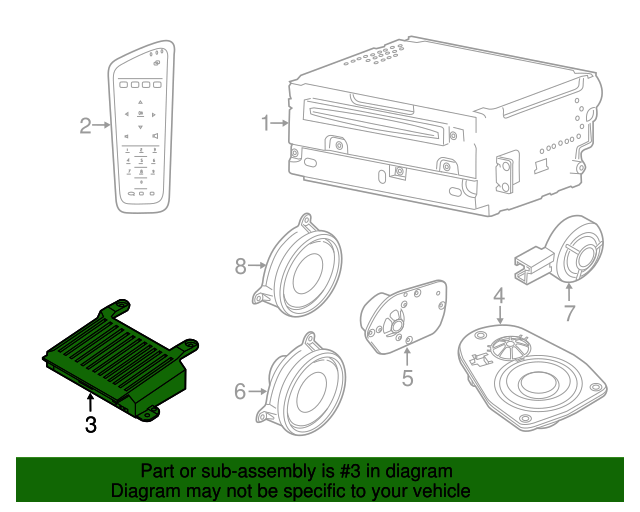 Genuine Amplifier for 2014-2018 Volvo | Part# 36011496 | Over 30  